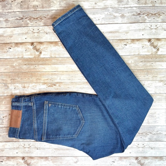 Madewell Curvy High-Rise Skinny Jeans Blue Wash Size 24 - Picture 7 of 8